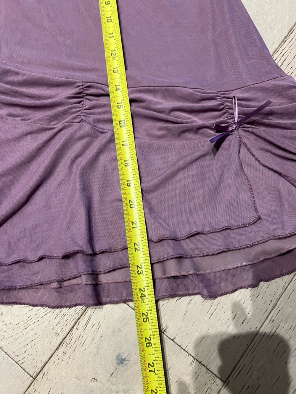 Edikted Strapless Lilac Tube Festival Mini Dress with Side Tie - Picture 9 of 9